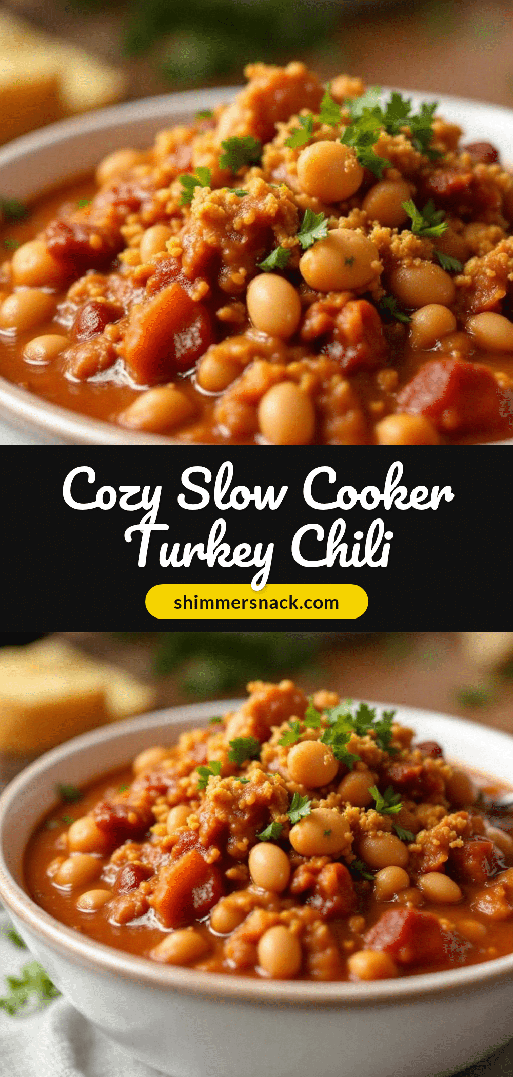 slow cooker turkey chili with white beans recipe