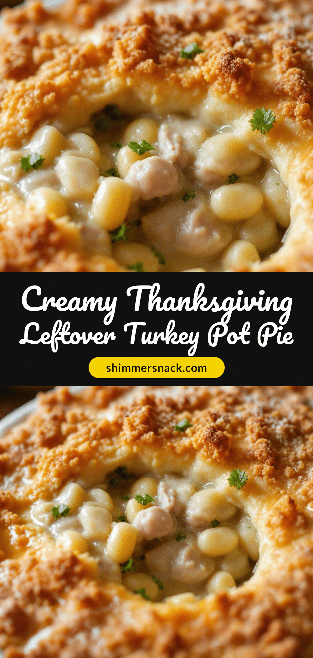 Thanksgiving leftover turkey pot pie recipe