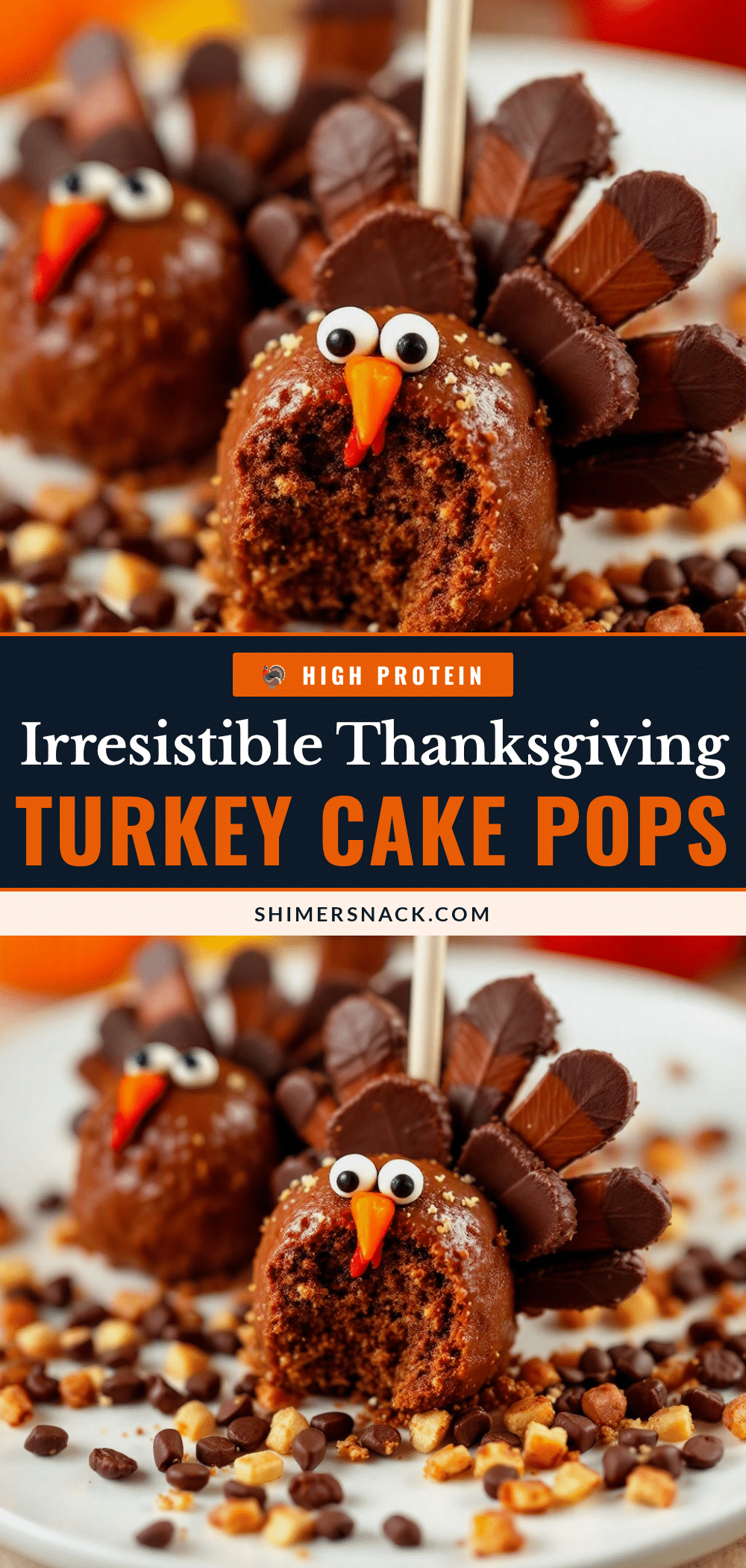 thanksgiving turkey cake pops recipe