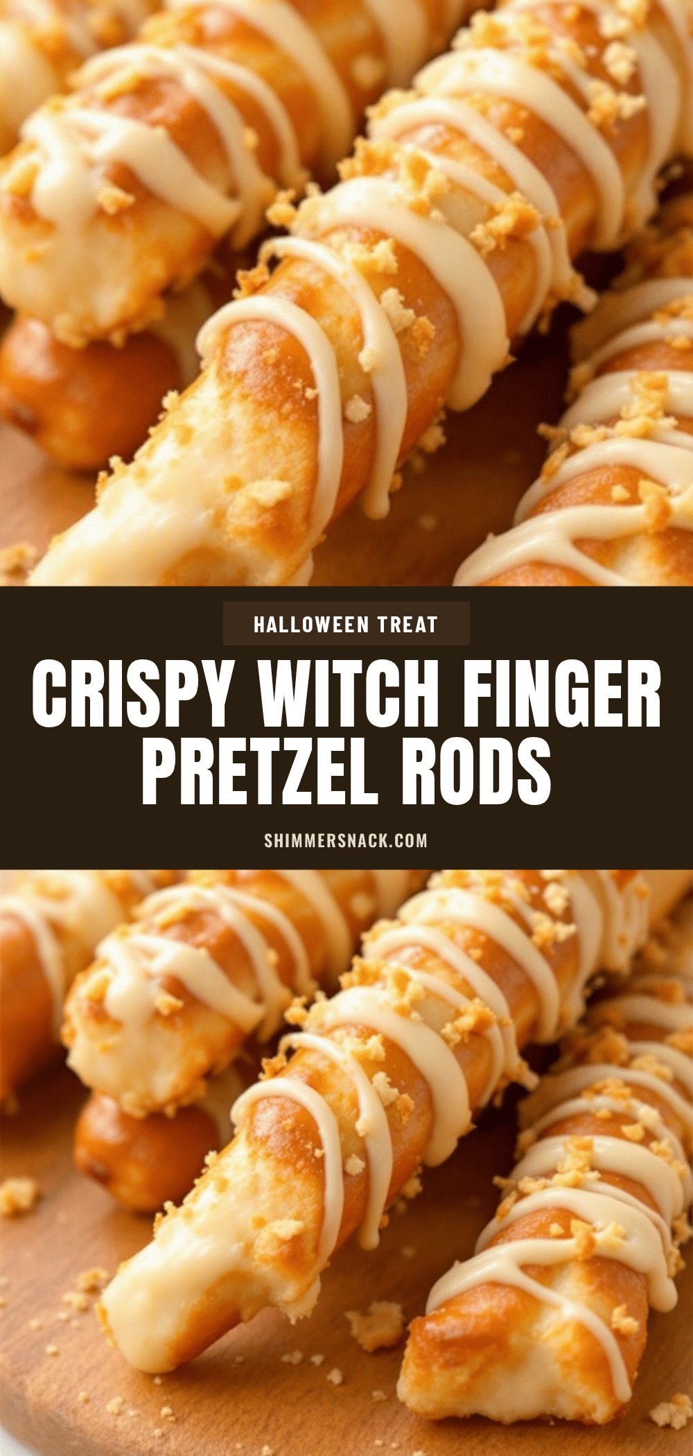 witch finger pretzel rods recipe