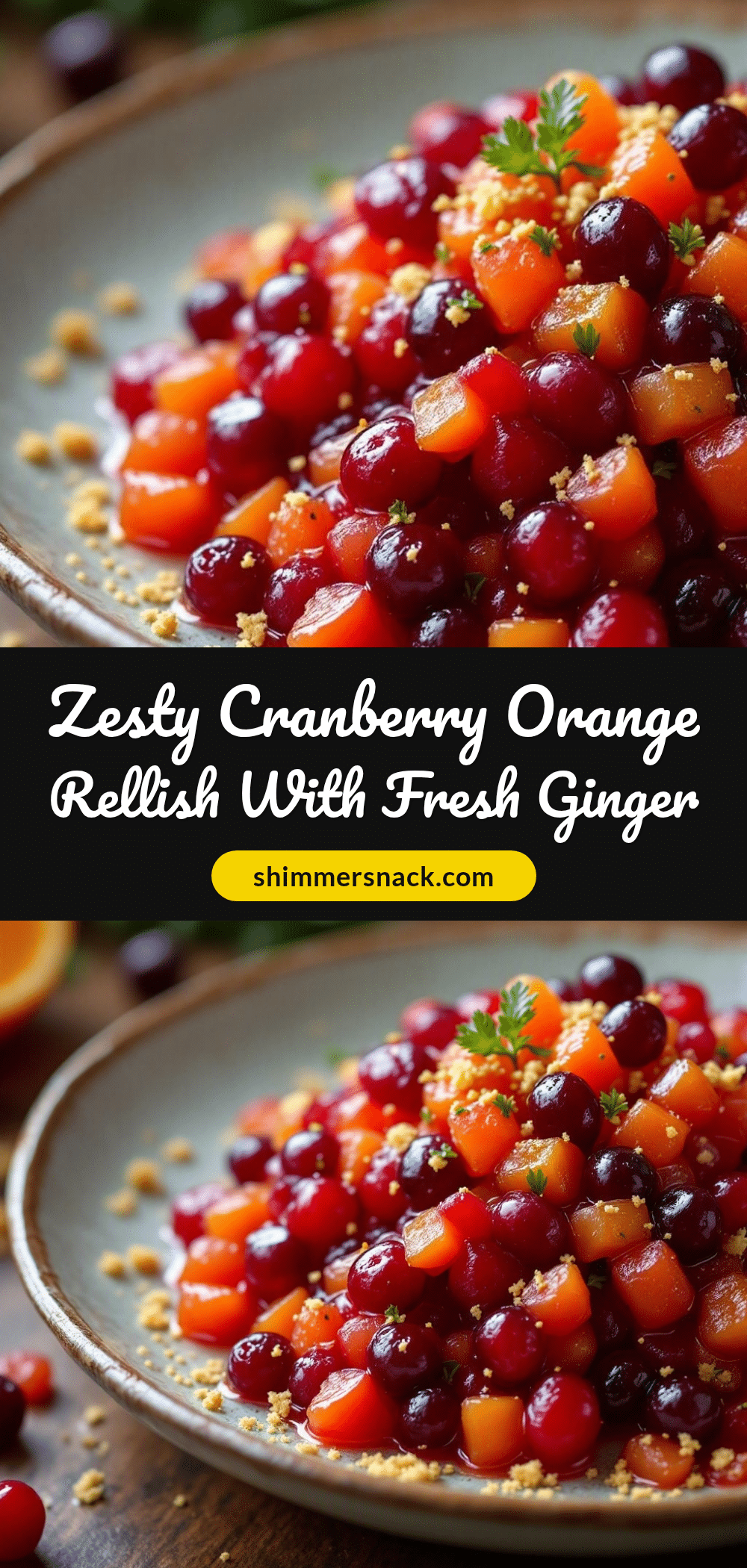 zesty cranberry orange relish recipe